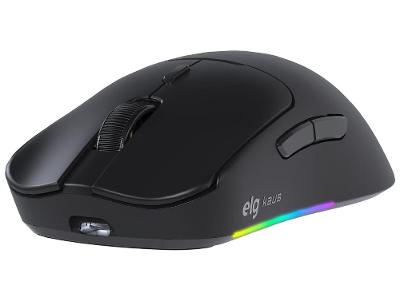 Mouse Gamer sem Fio ELG Óptico 12.800DPI 6 Botões Kaus Preto