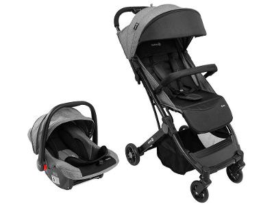 Carrinho de Bebê com Bebê Conforto Safety 1st Travel System Bytes Duo até 22kg