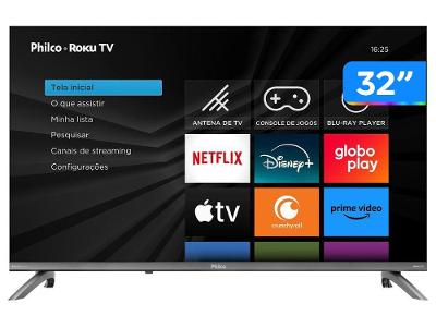 Smart TV 32" Philco HD DLED P32CRB Roku TV 99323127 2026