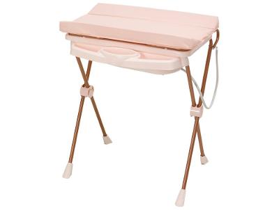 Banheira de Bebê com Suporte e Trocador Dobrável Galzerano Classic Rosa 20kg