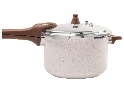 Panela de Pressão Brinox 6,8L Indução Vanilla Pressure
