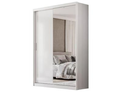 Guarda-roupa Casal com Espelho 4 Gavetas 2 Portas de Correr Demóbile Riva