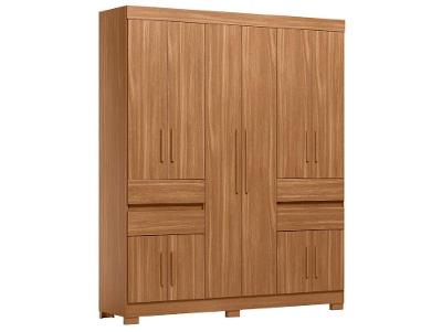 Guarda-roupa Casal com Sapateiro 4 Gavetas 10 Portas Demóbile Vizanno