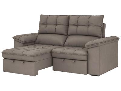 Sofá 2 Lugares Retrátil Reclinável Slim Molas Ensacadas Milano BestHouse Sofás