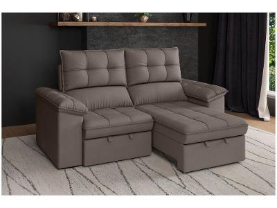 Sofá 2 Lugares Retrátil Reclinável Slim Molas Ensacadas Milano BestHouse