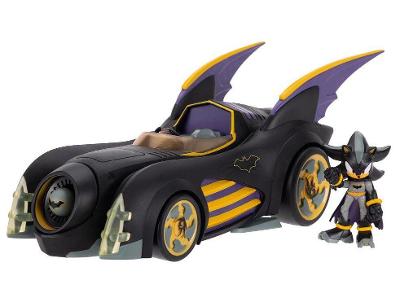 Carrinho Sonic the Hedgehog e DC Batmóvel Shadow