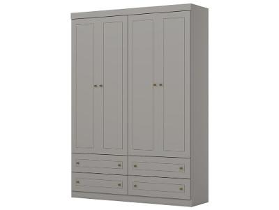 Guarda-roupa Infantil 4 Gavetas 4 Portas Móveis Henn Americano