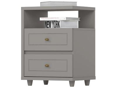 Mesa de Cabeceira 2 Gavetas Americana Móveis Henn
