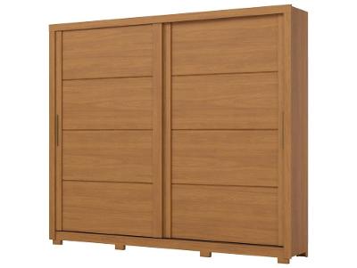 Guarda-roupa Casal 4 Gavetas 2 Portas de Correr Móveis Henn Palace