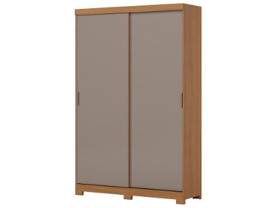 Guarda-roupa Solteiro 2 Gavetas 2 Portas de Correr Móveis Henn Lucca