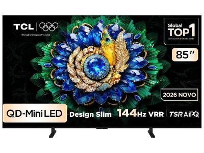 Smart TV 85" TCL 4K UHD Mini LED 85A400M Google TV 2026
