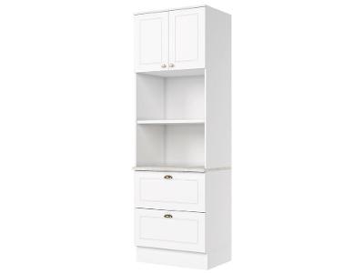 Torre Quente Móveis Henn Americana 100% MDF 2 Nichos 2 Portas 2 Gavetas