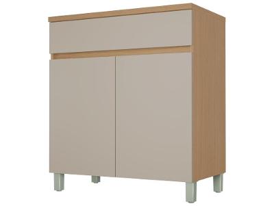 Balcão de Cozinha Nesher 100% MDF 2 Portas 1 Gaveta Dama