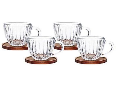Jogo de Xícaras de Café 80ml Hauskraft Montecarlo 4 Peças