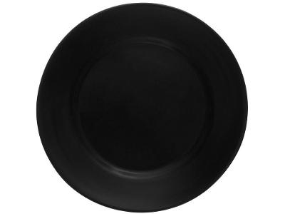 Prato Raso de Vidro Preto de Sobremesa Redondo 19cm Hauskraft Flare