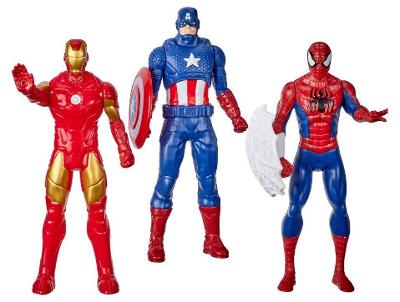 Bonecos Marvel F1394 15cm com Escudo e Teia