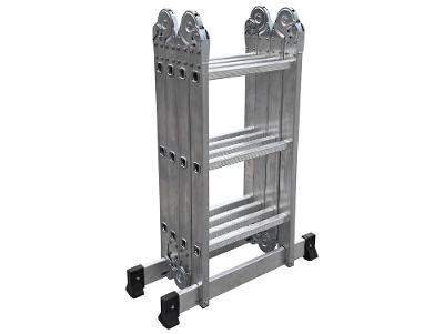 Escada de Alumínio Multifuncional Articulada 3x4 12 Degraus Botafogo Lar & Lazer Prime