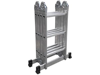 Escada de Alumínio Multifuncional Articulada 3x4 12 Degraus Botafogo Lar & Lazer Prime