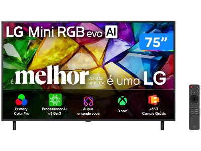 Smart TV 75" LG 4K Ultra HD Mini RGB 75MRGB85BSC WebOS 26 2026