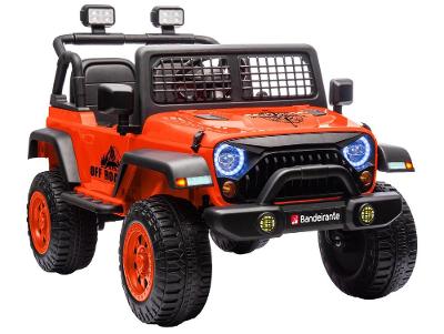 Jeep Elétrico Infantil Laranja Bandeirante Banjipe