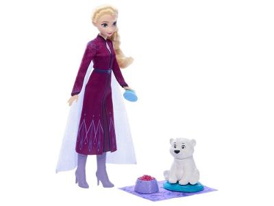 Boneca Frozen Elsa e o Filhote de Urso com Acessórios Mattel