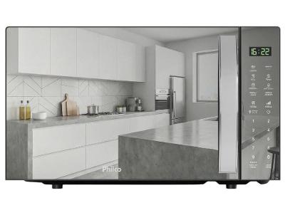 Micro-ondas Philco 28L Prata Espelhado PMO31S