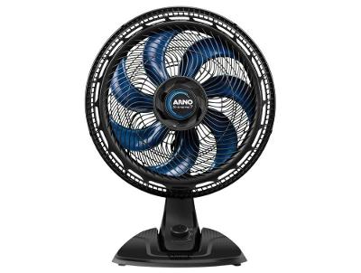 Ventilador de Mesa Arno X-Treme VE70 40cm 7 Pás 3 Velocidades Preto e Azul Escuro