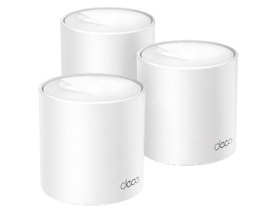 Kit Roteador Mesh AX1500 Deco X10 1201Mbps Wi-Fi 6 3 Unidades