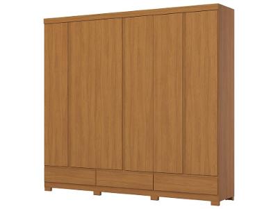 Guarda-roupa Casal 9 Gavetas 6 Portas Móveis Henn Imperial