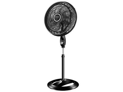 Ventilador de Coluna Mondial Super Turbo Force VSTF-40C-8P-BS 40cm 8 Pás 3 Velocidades Preto e Prata