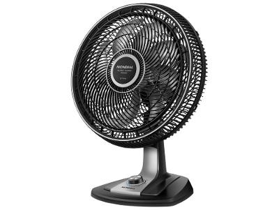 Ventilador de Mesa Mondial Super Turbo Force VSTF-40-8P-BS 40cm 8 Pás 3 Velocidades Preto e Prata