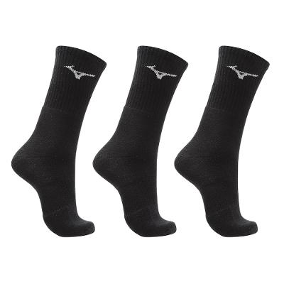Kit Meia Cano Alto Mizuno Prime tam. 33-38 - Pacote com 3 pares