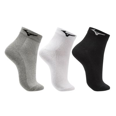 Kit Meia Cano Curto Mizuno Basic tam. 33-38 - Pacote com 3 pares
