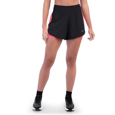 Shorts de Corrida Mizuno Hing 2 x1 Feminino