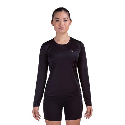 Camiseta Manga Longa de Corrida Mizuno Pro UV Feminina