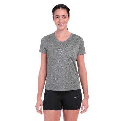 Camiseta de Corrida Mizuno Spark Big Logo 2 Feminina