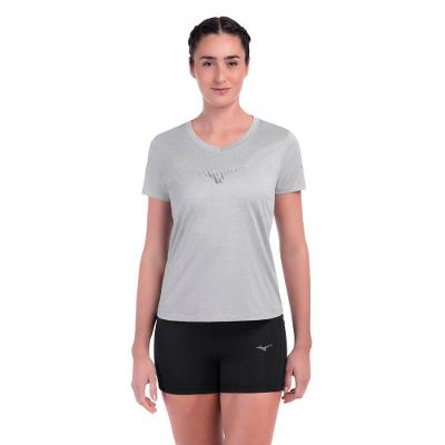 Camiseta de Corrida Mizuno Spark Big Logo 2 Feminina