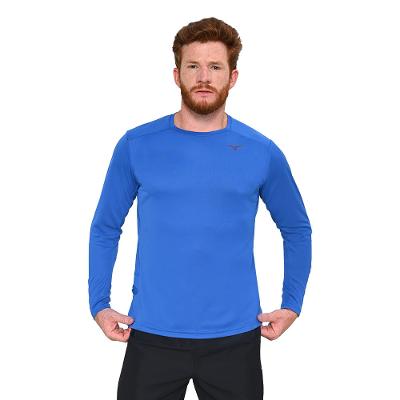 Camiseta de Treino Mizuno Two Loops 88 LS Masculina