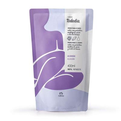 Refil Creme Des Nutritivo para o Corpo Tododia Algodão 400ml