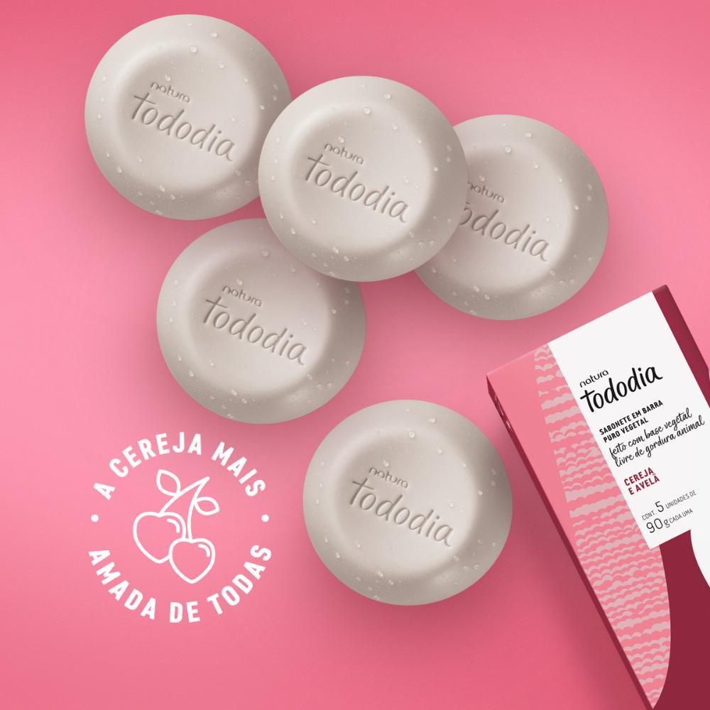 Sabonete em Barra Tododia Cereja e Avelã 5 un de 90 g cada - 2