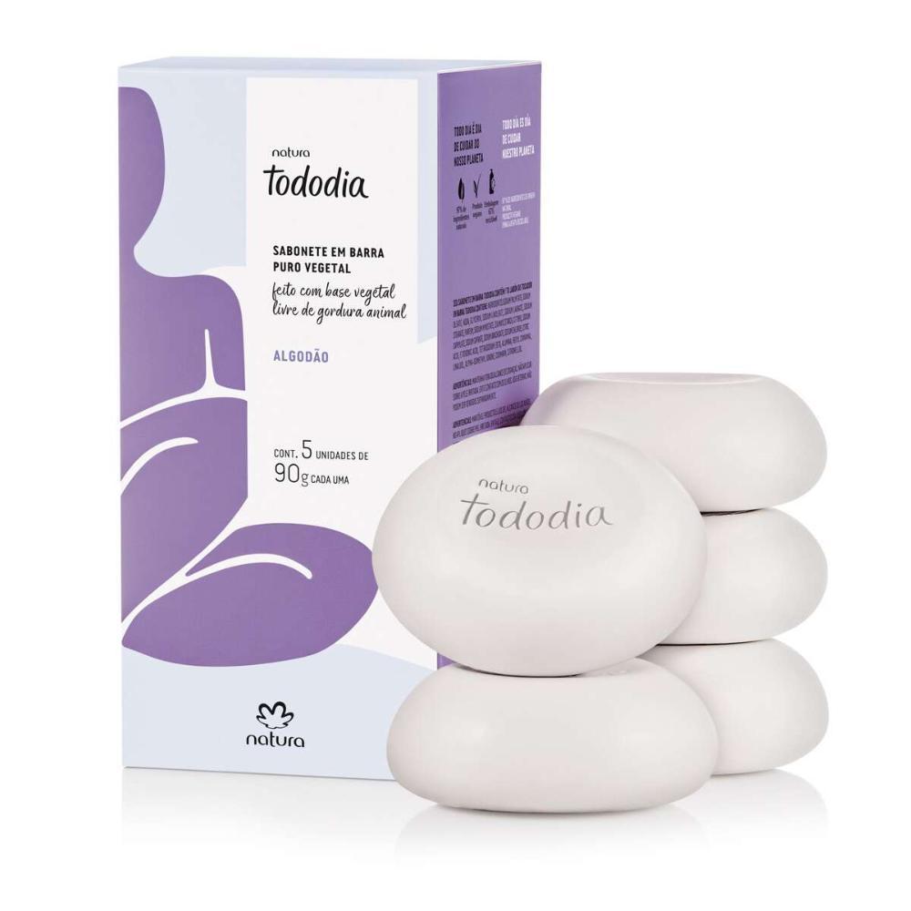 Sabonete em Barra Natura TodoDia Algodão 5un 90g - 1