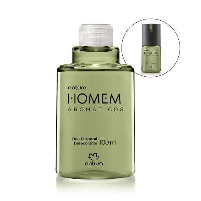 REFIL DESODORANTE CORPORAL NATURA HOMEM AROMÁTICOS 100 ML
