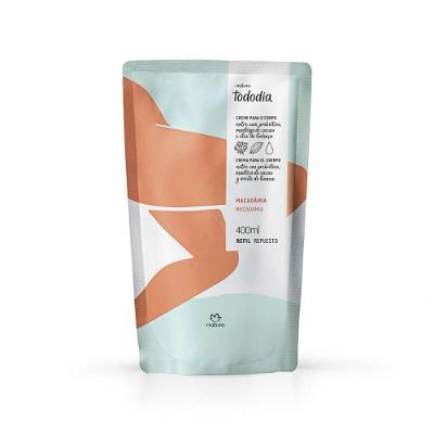 REFIL CREME DESODORANTE NUTRITIVO CORPORAL TODODIA MACADÂMIA 400 ML