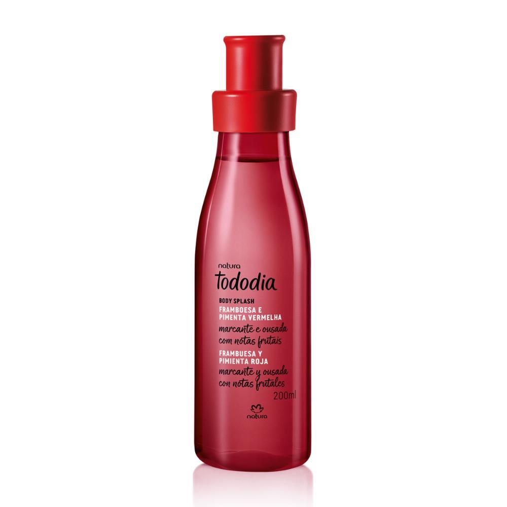 TODODIA FRAMBOESA E PIMENTA VERMELHA BODY SPLASH DESODORANTE COLÔNIA FEMININO 200 ML - 1