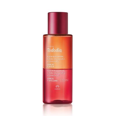 ÓLEO BIFÁSICO CORPORAL TODODIA CEREJA E AVELÃ 120 ML