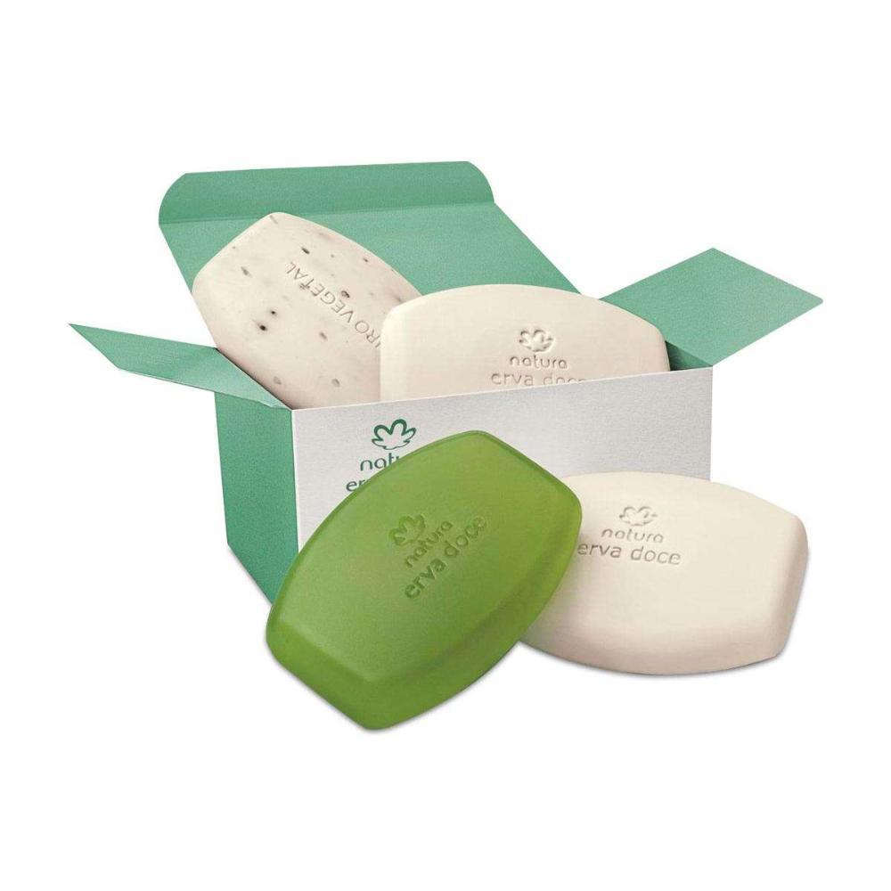Sabonete Sortido em Barra Natura Erva Doce 4un 90g - 1