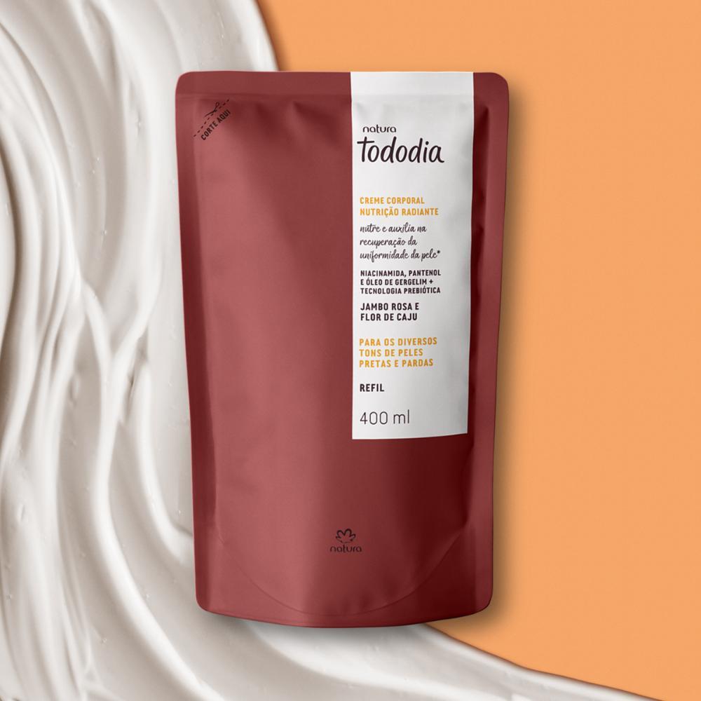 Refil Creme Corporal Nutrição Radiante Natura TodoDia Jambo Rosa e Flor de Caju 400 ml - 3