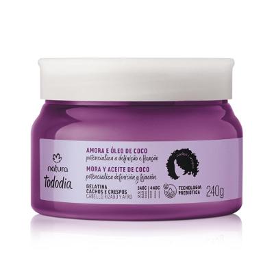 Gelatina Cachos e Crespos Tododia Amora e Óleo de Coco 240g