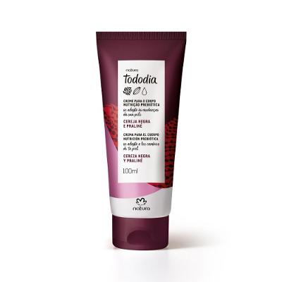 Creme Nutritivo para o Corpo Natura Tododia Cereja Negra e Praliné 100 ml