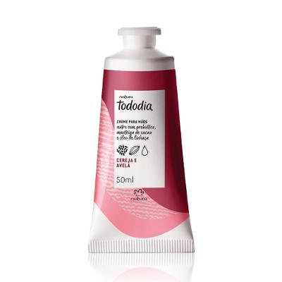 CREME NUTRITIVO PARA AS MÃOS TODODIA CEREJA E AVELÃ 50 ML